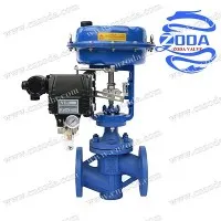 نیومیٹک ڈایافرام لائنڈ فلورین ریگولیٹنگ والو